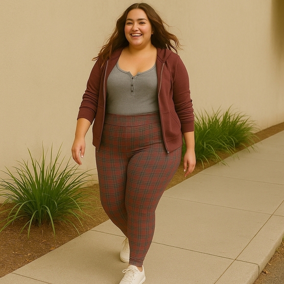 Torrid Full-Length Legging - Scarlett Plaid Periscope - Size 4 - NWT - Picture 1 of 3